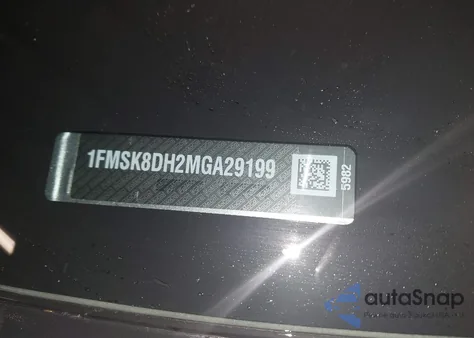 2021 Ford Explorer Xlt из США, поврежденный, VIN 1FMSK8DH2MGA29199